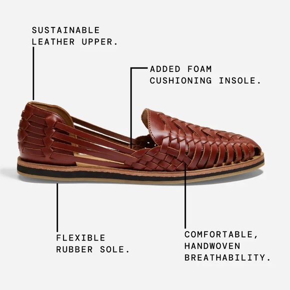 Nisolo Men\'s Huarache Sandal 2.0 Brandy - 10.5
